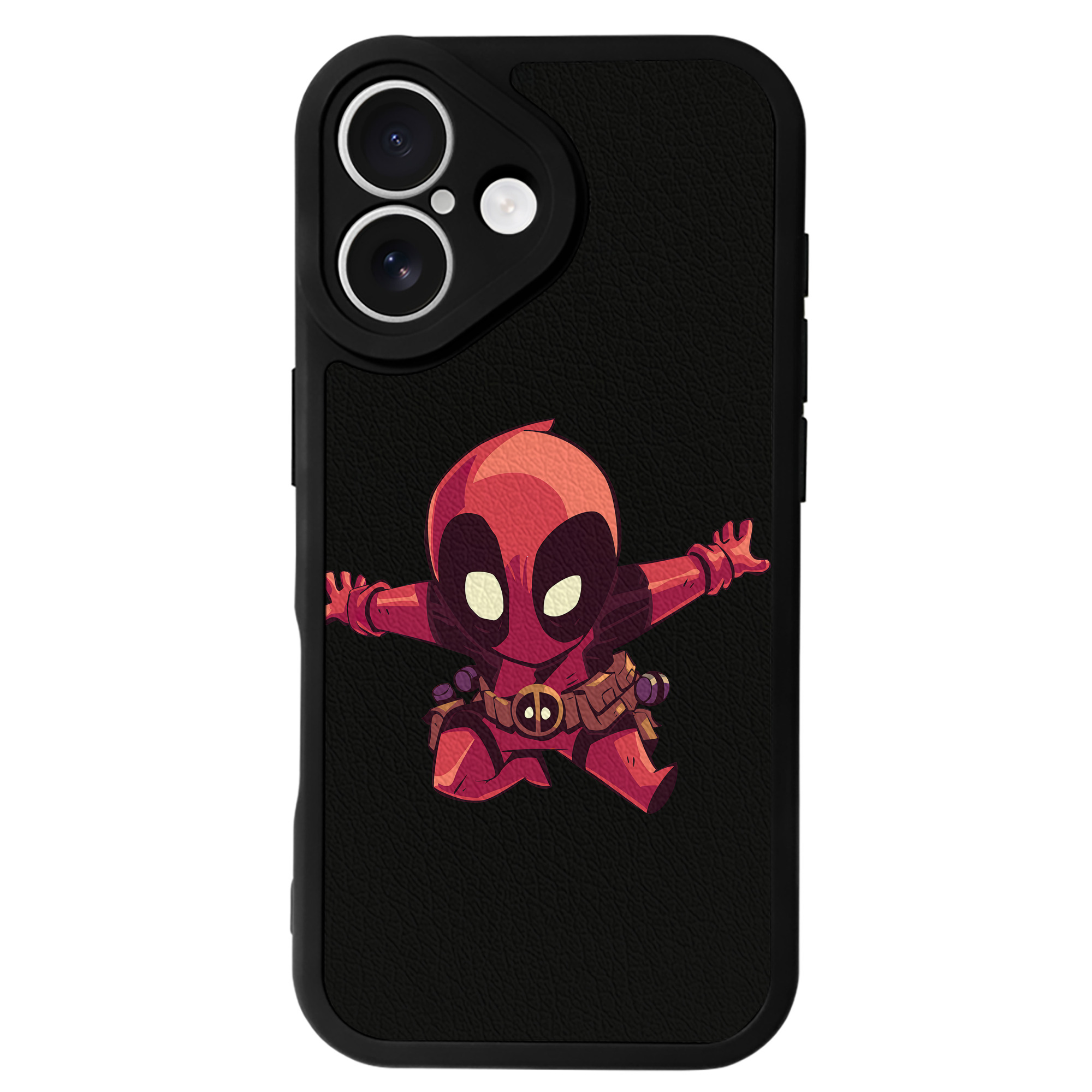 （画像用） Deadpool デッドプール 【iPhone 16シリーズ対応】シリコンスマホケース（レザー調） 材質：シリコン